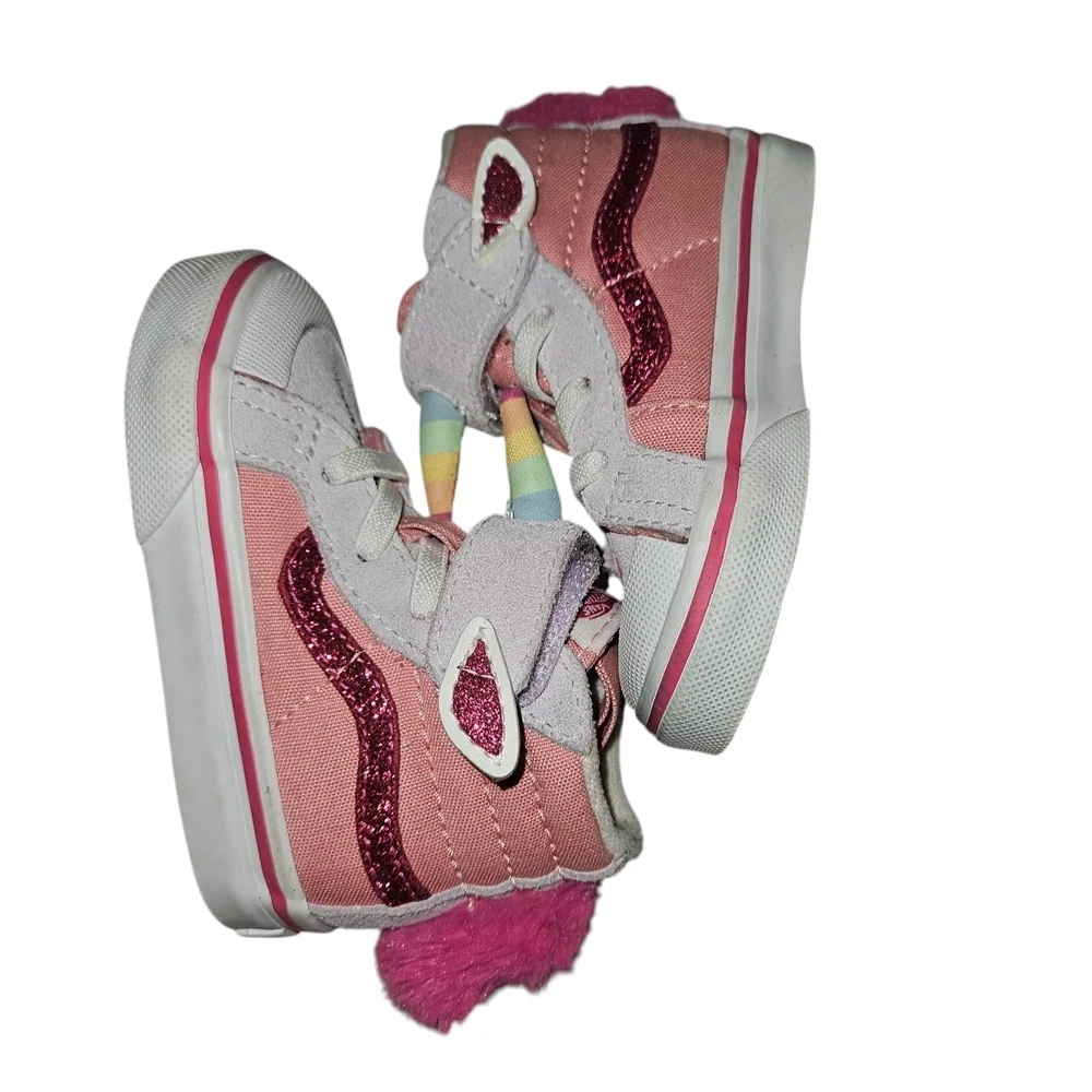 Vans Unicorn Sk8-hi Reissue (unicorn) Sneakers Shoes Pink Icing/lavender Size 5